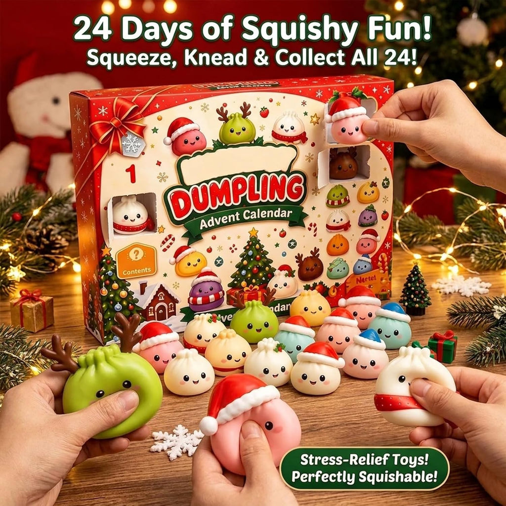 2026 Christmas Squishies Advent Calendar, 24 Day Mini Collectible Figures