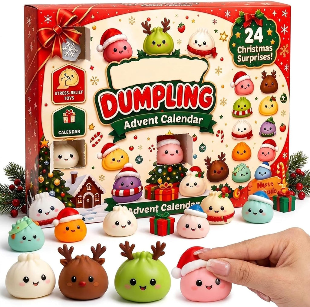 2026 Christmas Squishies Advent Calendar, 24 Day Mini Collectible Figures